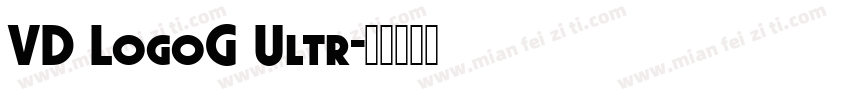 VD LogoG Ultr字体转换